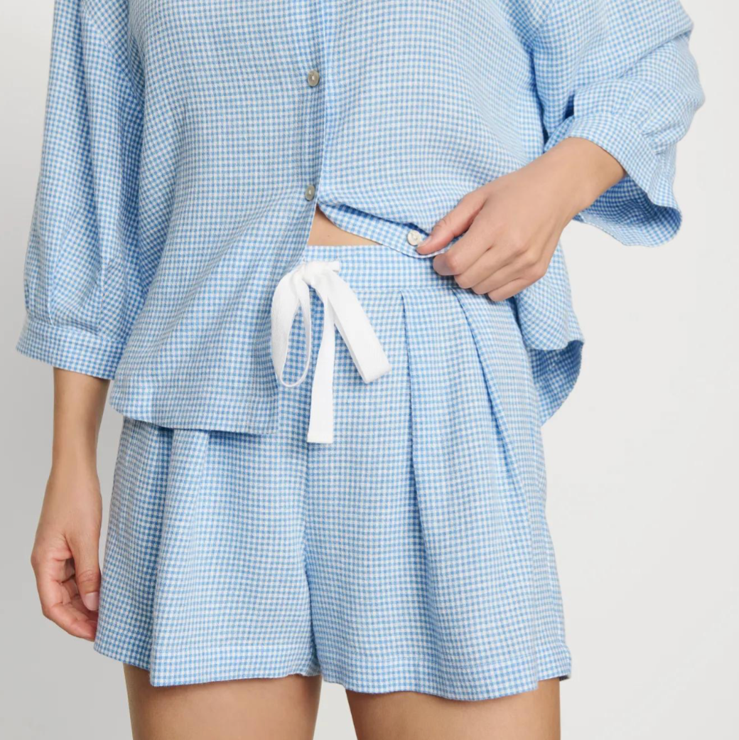 Linen Blend Relaxed Short