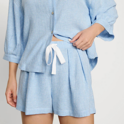 Linen Blend Relaxed Short
