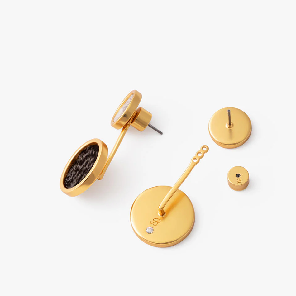 Riley Bezel Jacket Earring