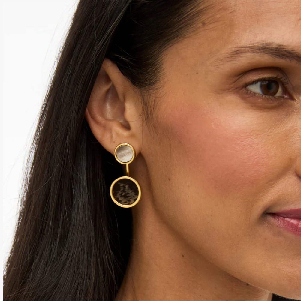 Riley Bezel Jacket Earring