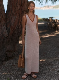 Albane V-Neck Midi Dress