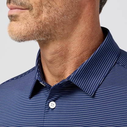 Versa SS Polo - Cobalt Balanced Stripe