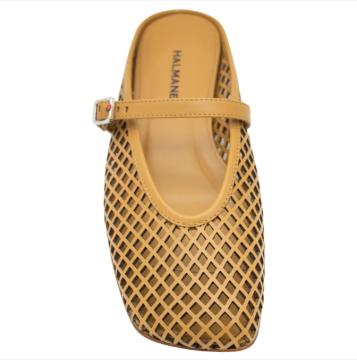 Lasercut Caramel Mule
