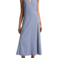 V Neck Linen Dress w/ Adjustable Waist