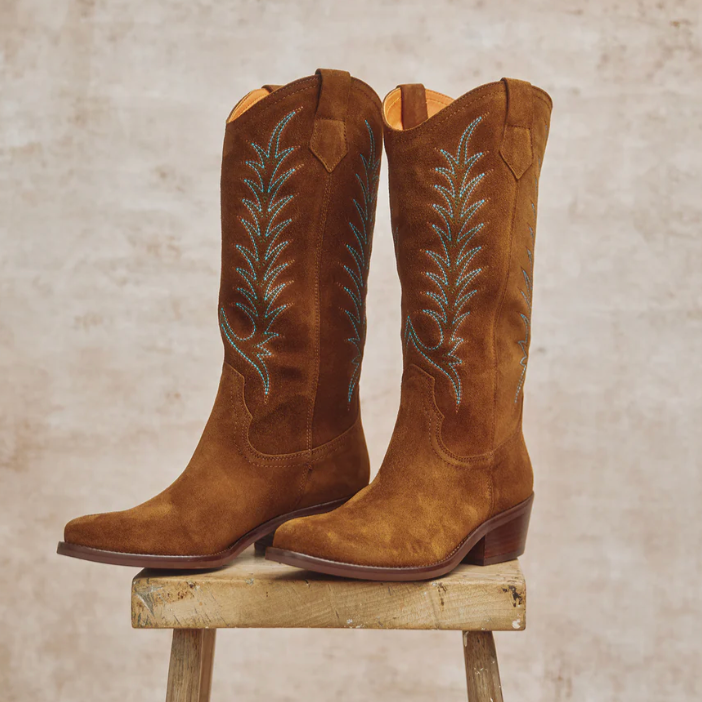 Goldie Embroidered Long Boot