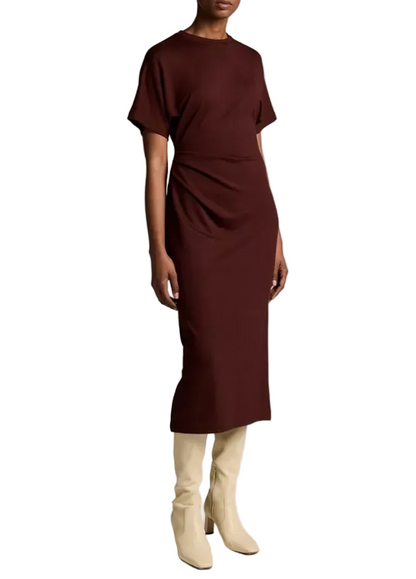S/S Side Rouche Dress