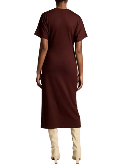 S/S Side Rouche Dress