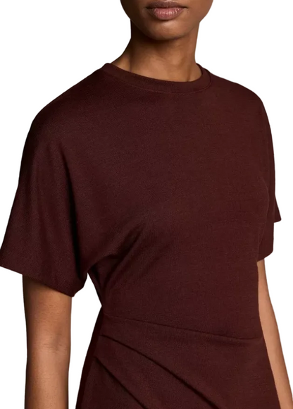 S/S Side Rouche Dress