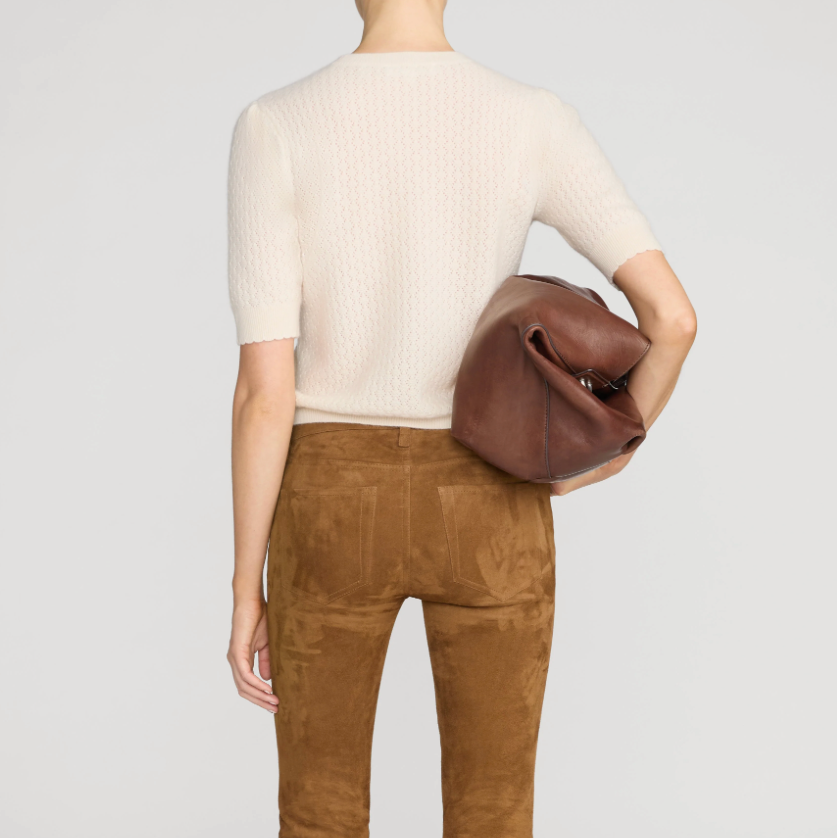 Gathered Honeycomb Sweater