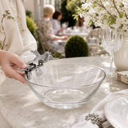 Song Bird Glass Bowl