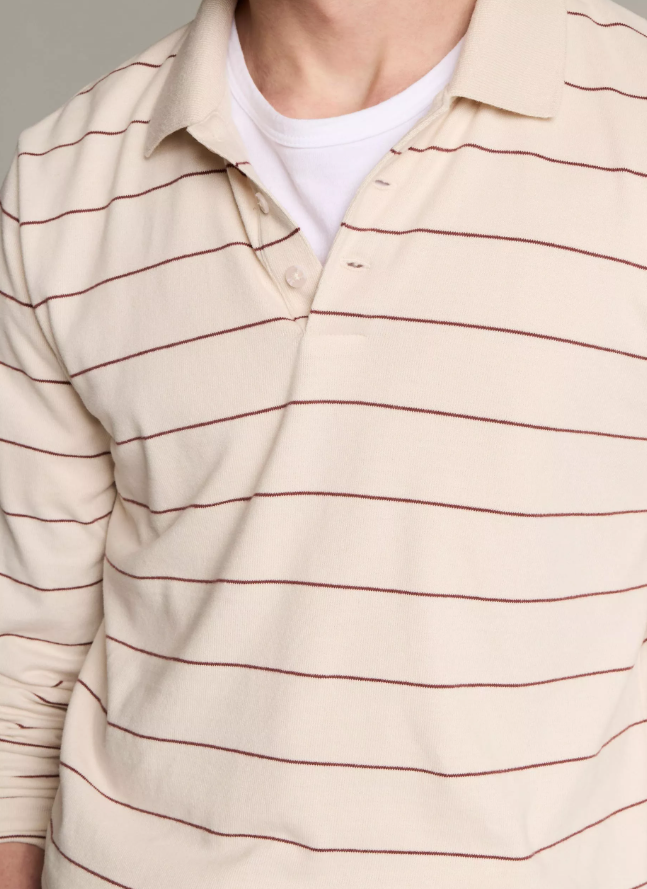 Striped L/S Polo