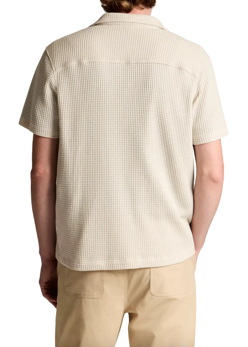 Macro Waffle S/S Button Down Cabana