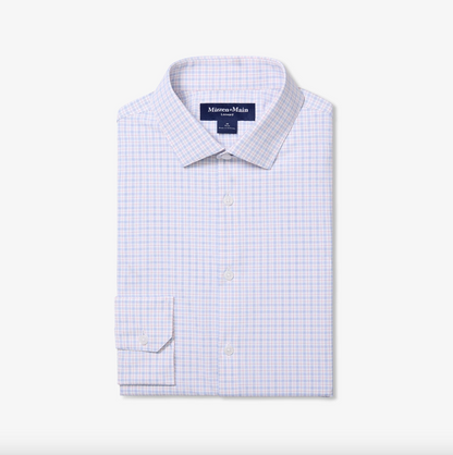Leeward LS Dress Shirt - Skyline Blue Austin Plaid