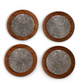 Hunting Dog Wood Drinking Glass Coaster