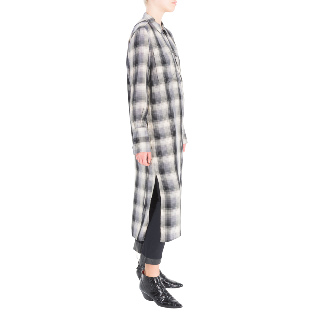 Shonda Zip Shirt Duster Dress