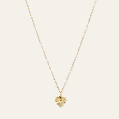 Groovy Diamond Heart Locket Mini Charm