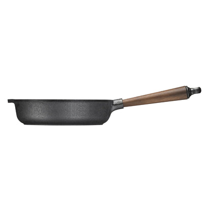 Deep Skillet with Walnut Handle - 9.75"