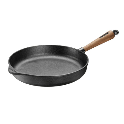 Deep Skillet with Walnut Handle - 11"