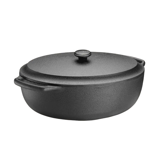 Deep Skillet with Walnut Handle - 11"