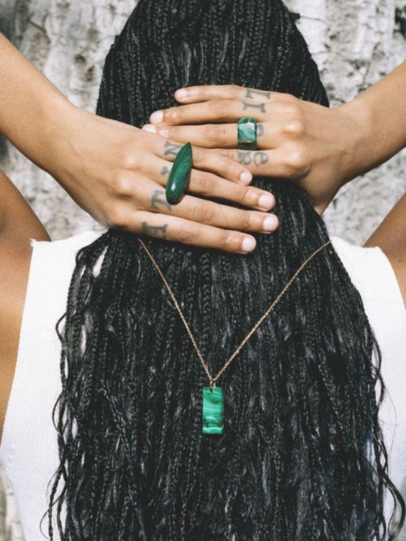 Stone Tag Necklace