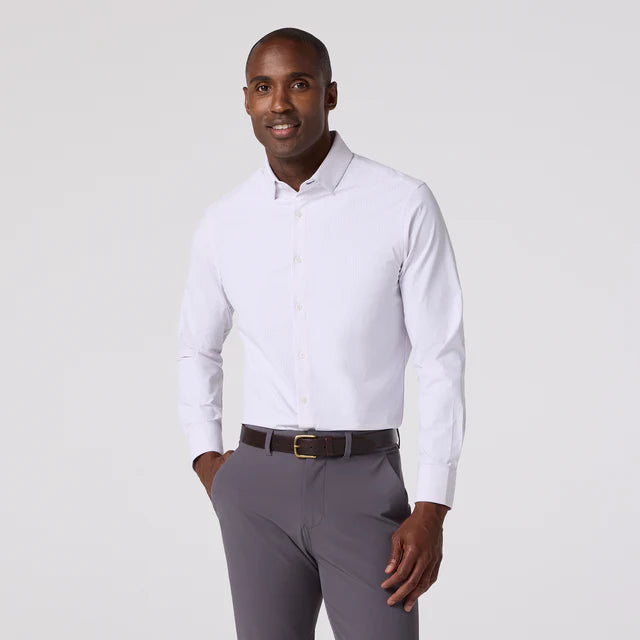 Leeward LS Dress Shirt - Lavender Haze Jordan Plaid