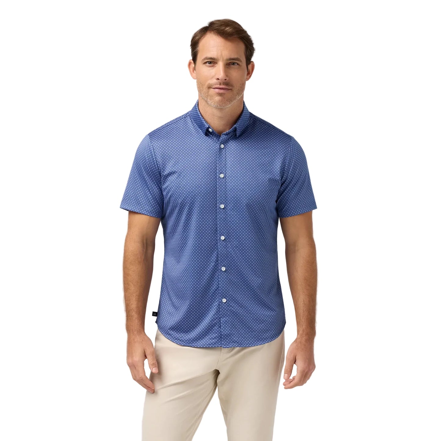 Halyard SS Dress Shirt - Coastal Fjord Star