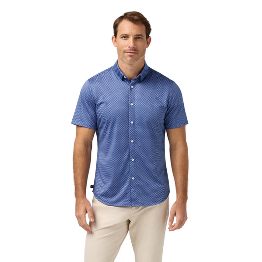 Halyard SS Dress Shirt - Coastal Fjord Star