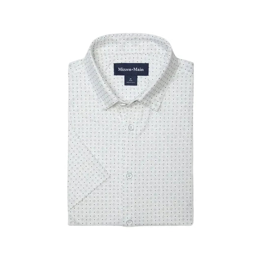 Halyard SS Dress Shirt - Pale Green Pyramid