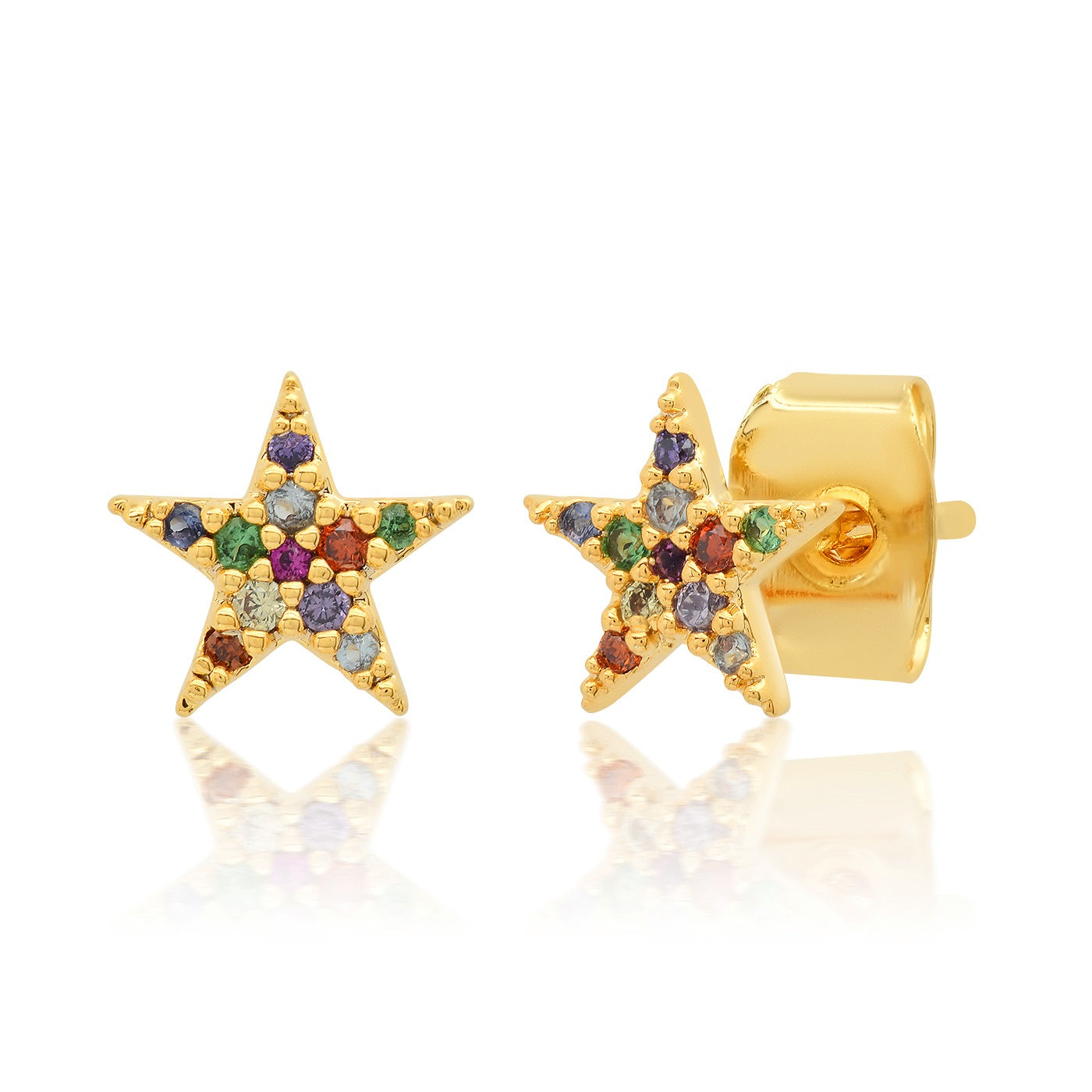 Rainbow Star Studs