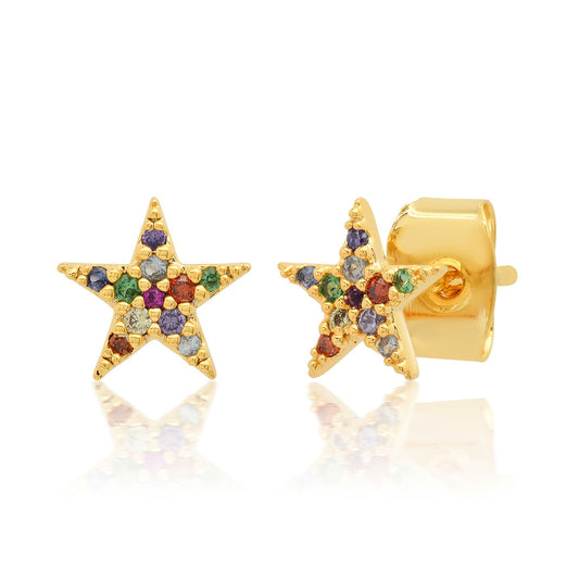 Rainbow Star Studs