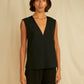 Rib Trim V-Neck