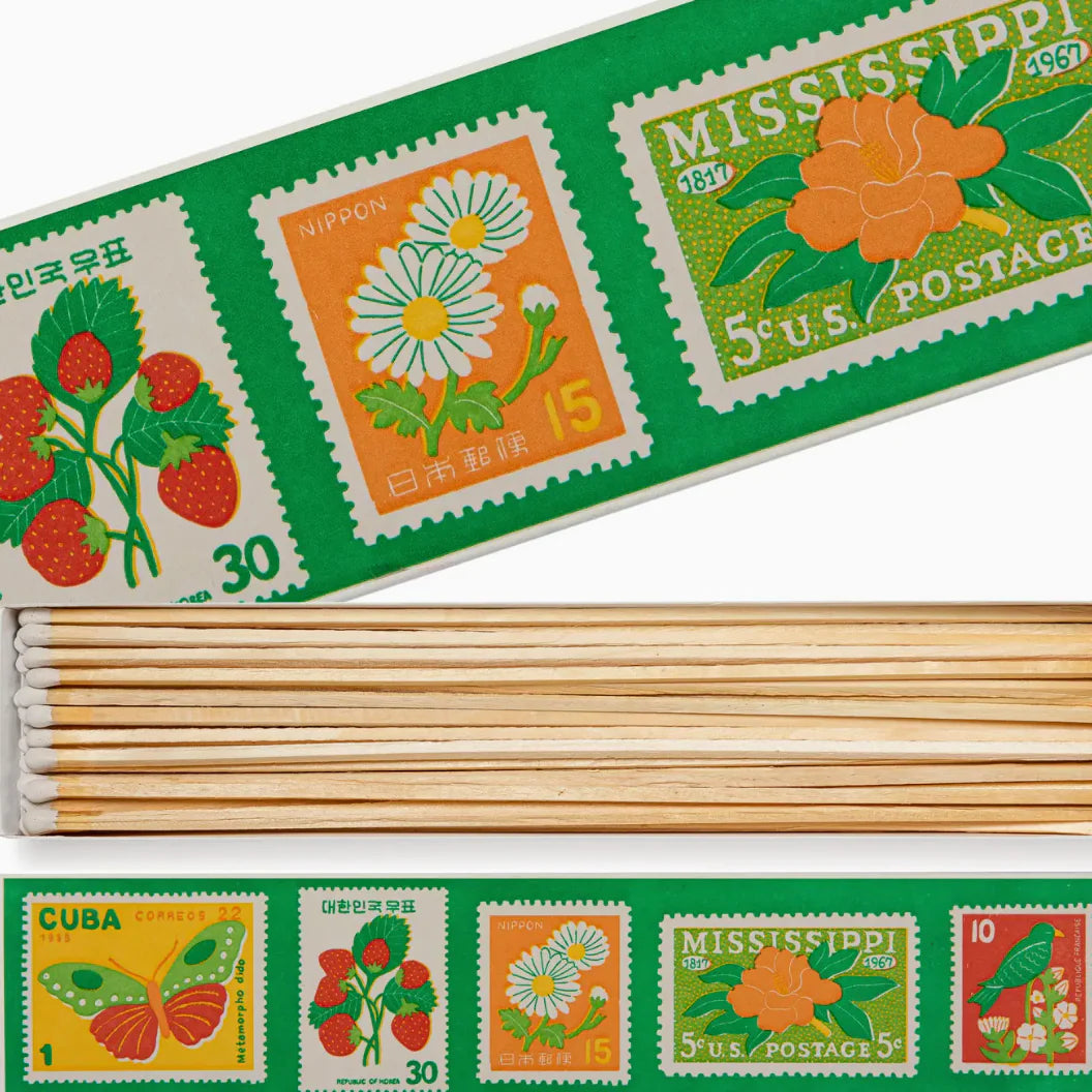 Vintage Stamp Long Matches