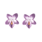 Violet Flower Stud Earrings