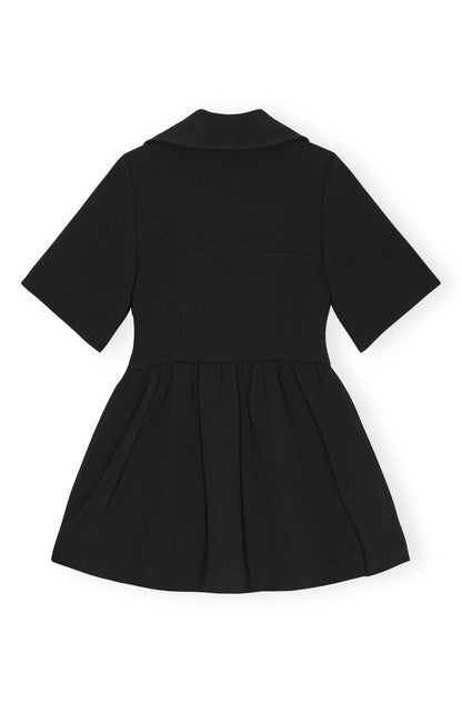 blue dress for baby girl Bonded Crepe Mini Dress – Hearth and Soul