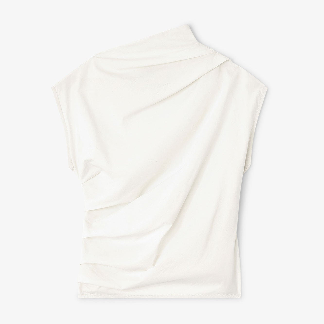 Stretch Cotton rouched shirt