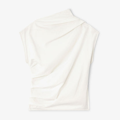 Stretch Cotton rouched shirt