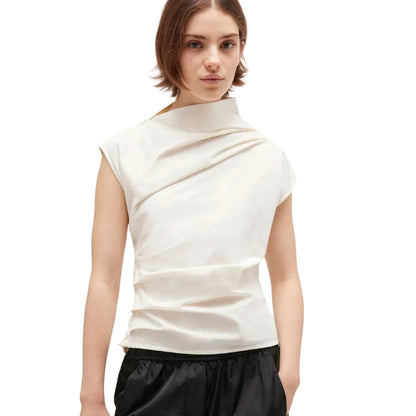 Stretch Cotton rouched shirt