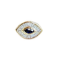 Baguette Evil Eye Glider with Sapphire Center