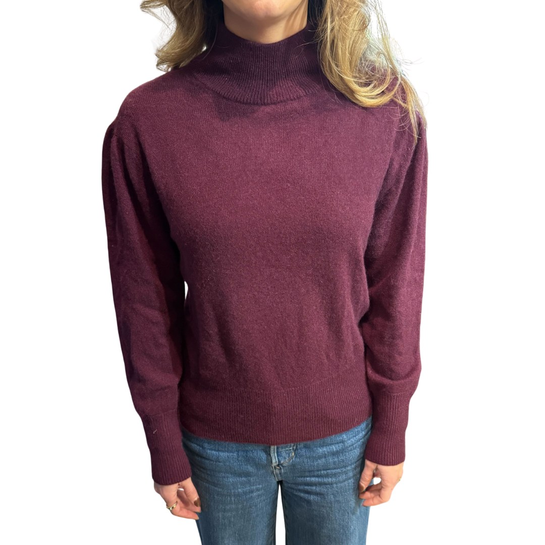 Puff Sleeve Standneck