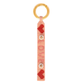 Love & Flower Beaded Bag Charm