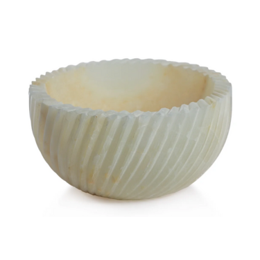 Spiraled Onyx Serving Bowl