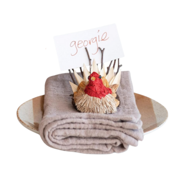 Turkey Place Card Holder - Set of 3