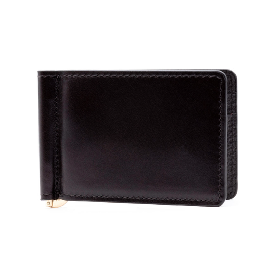 Edward Saddle Leather Money Clip - Chocolate