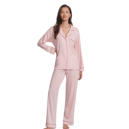 Gisele Long PJ Set - Pale Pink | Fig