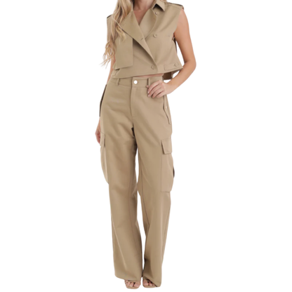 Sola Cargo Pants -  Khaki