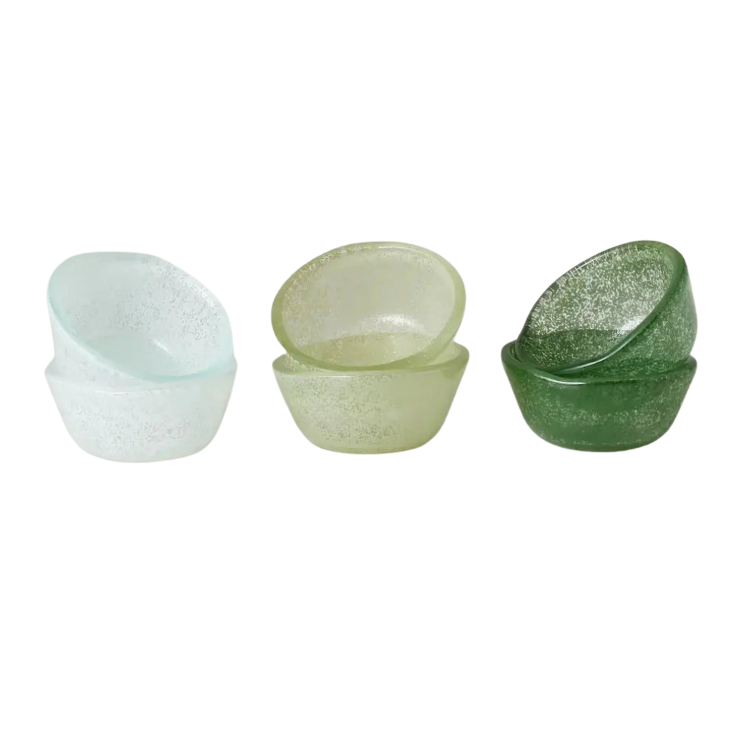 Glass Pinch Pots