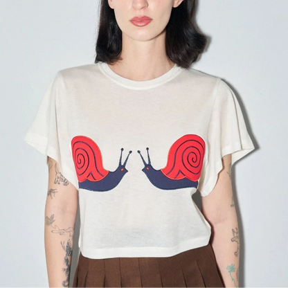 Snail Wool Blend Tommy Tee