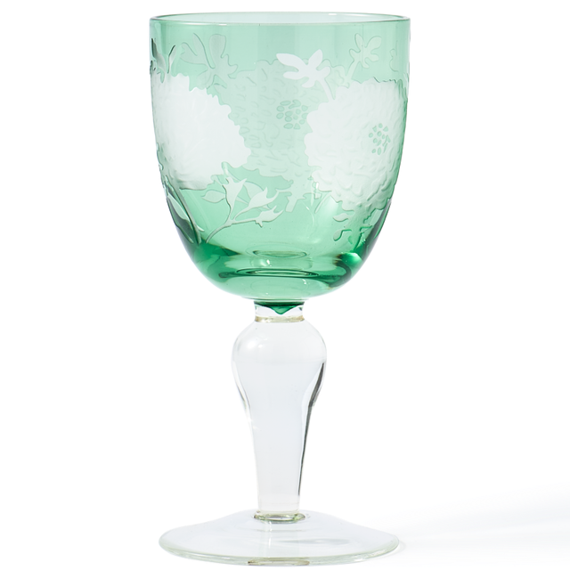 Peony Wine Glass