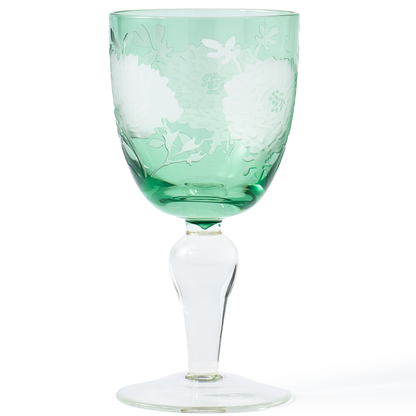 Peony Wine Glass