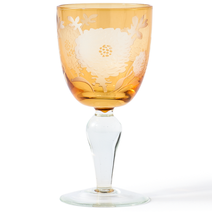 Peony Wine Glass